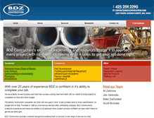 Tablet Screenshot of bdzconstruction.com